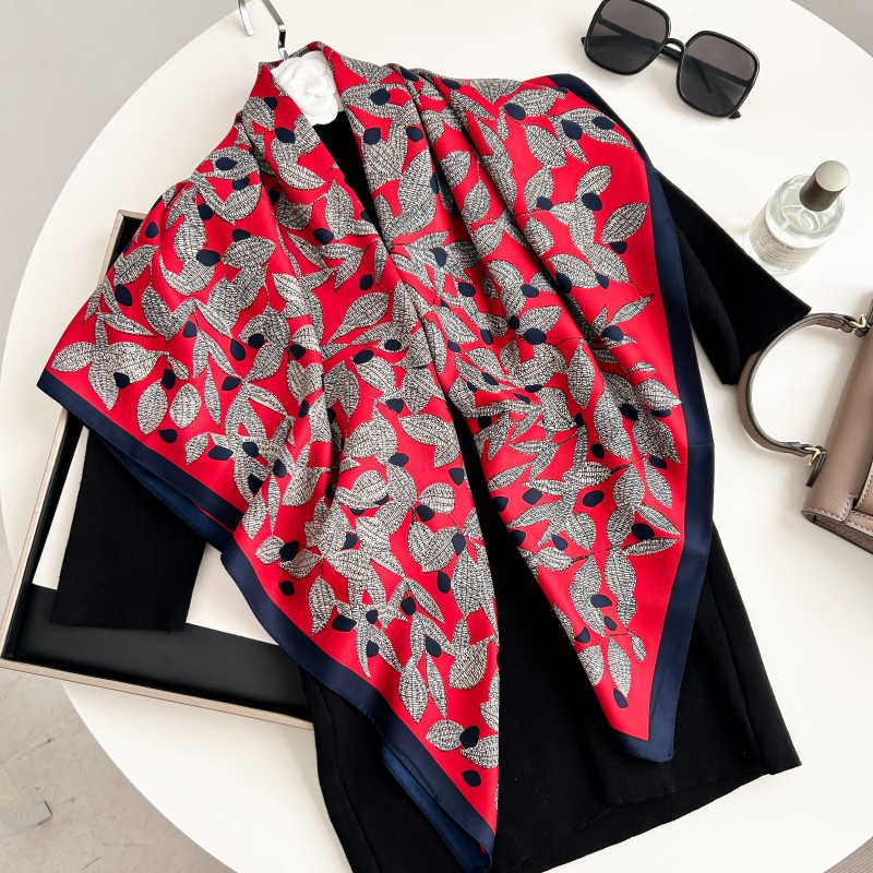 Ascot Neck Scarf - Syal Persegi 90cm Berkualitas Tinggi Bandana