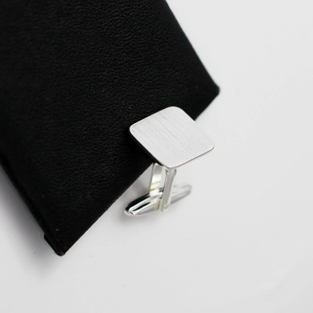 Tie Clip Silver - Beadsnice 2 Buah 925 Perak Persegi