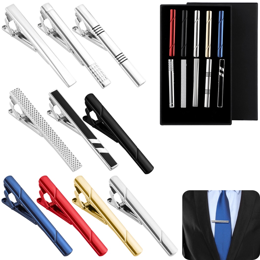 Tie Bar Set Gift - 10 Buah Set Klip Dasi untuk