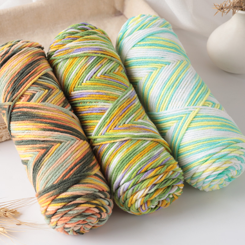 Woven Scarf Blanket - 300g Halo dicelup sweter rajutan katun