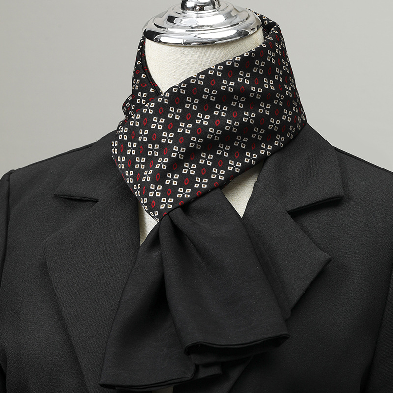 Silk Neck Scarf - Syal Pria Imitasi Sutra, Syal Leher