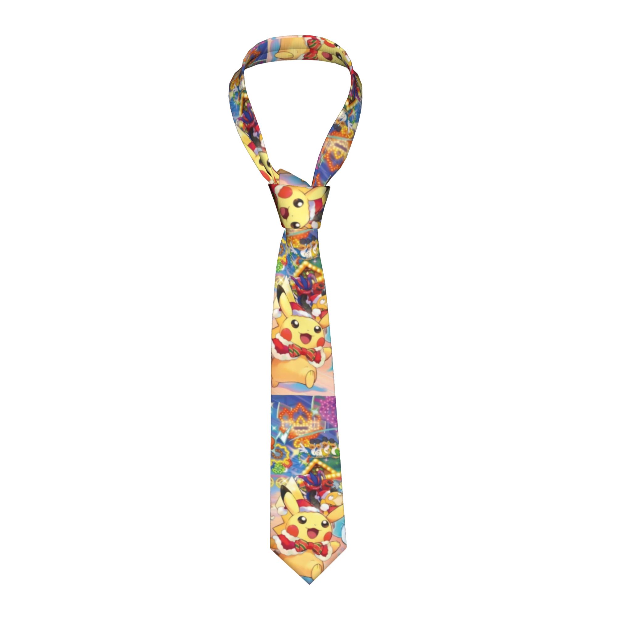 Skinny Tie Men - Dasi Pokemon Kartun Natal Pria Wanita