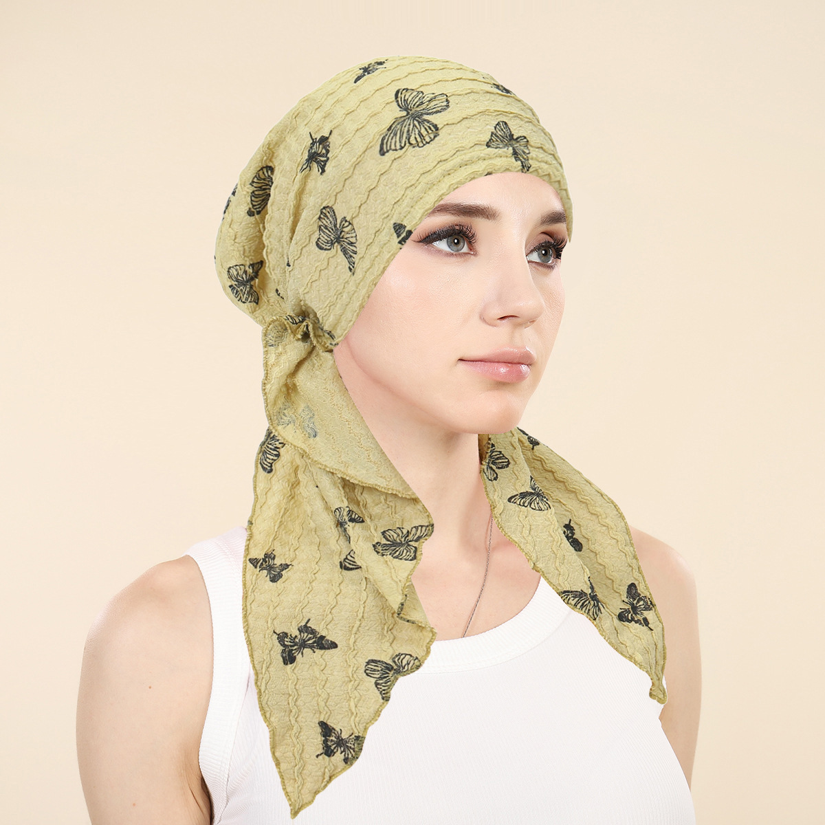 Head Wrap Turban - Topi Hijab Muslimah Wanita, Penutup Kepala