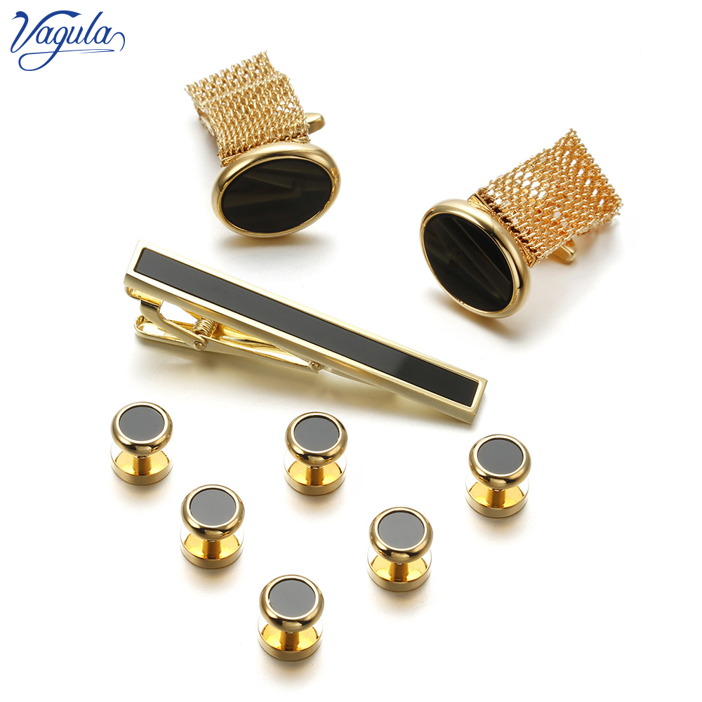 Tie Bar Set Gift - VAGULA Baru 9 Buah Manset Dasi