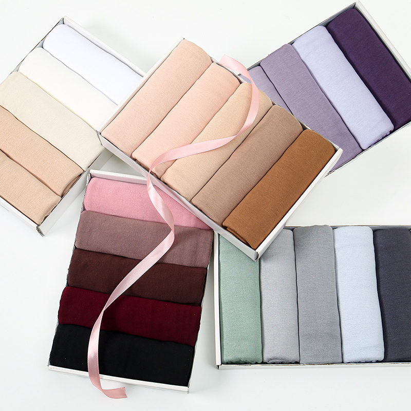 Head Wrap Turban - Hijab Premium Katun Jersey, Selendang Panjang