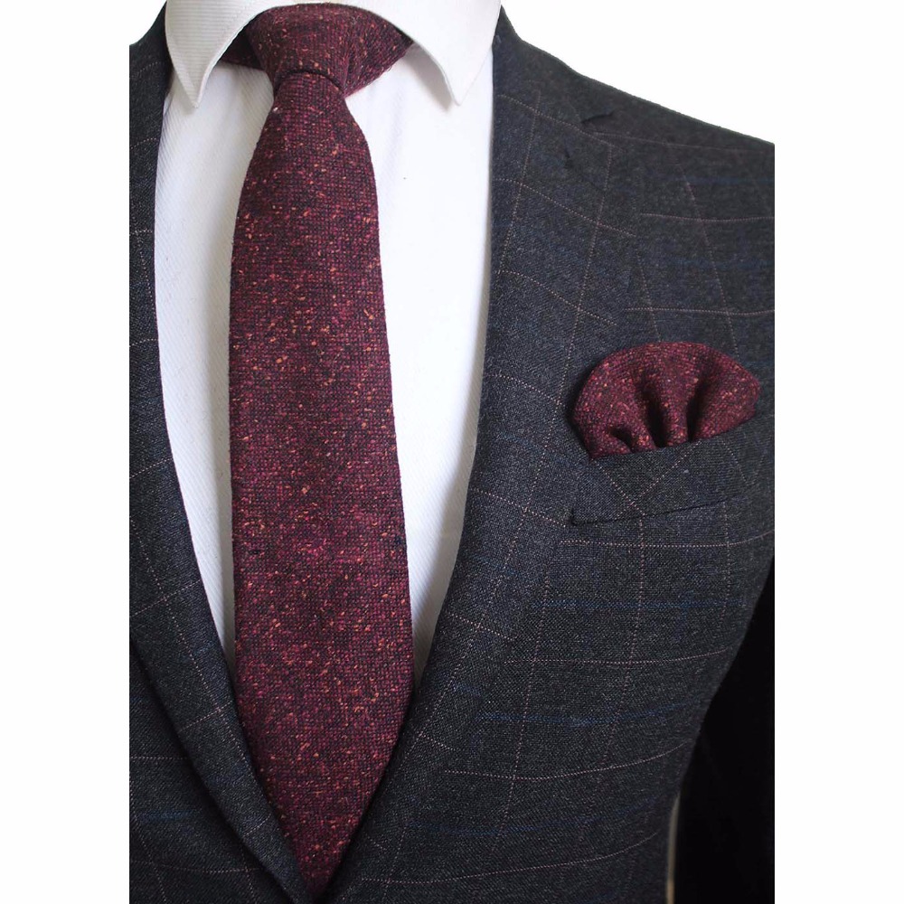 Handkerchief Cotton Men - Ricnais 8 Cm Wol Dasi Padat
