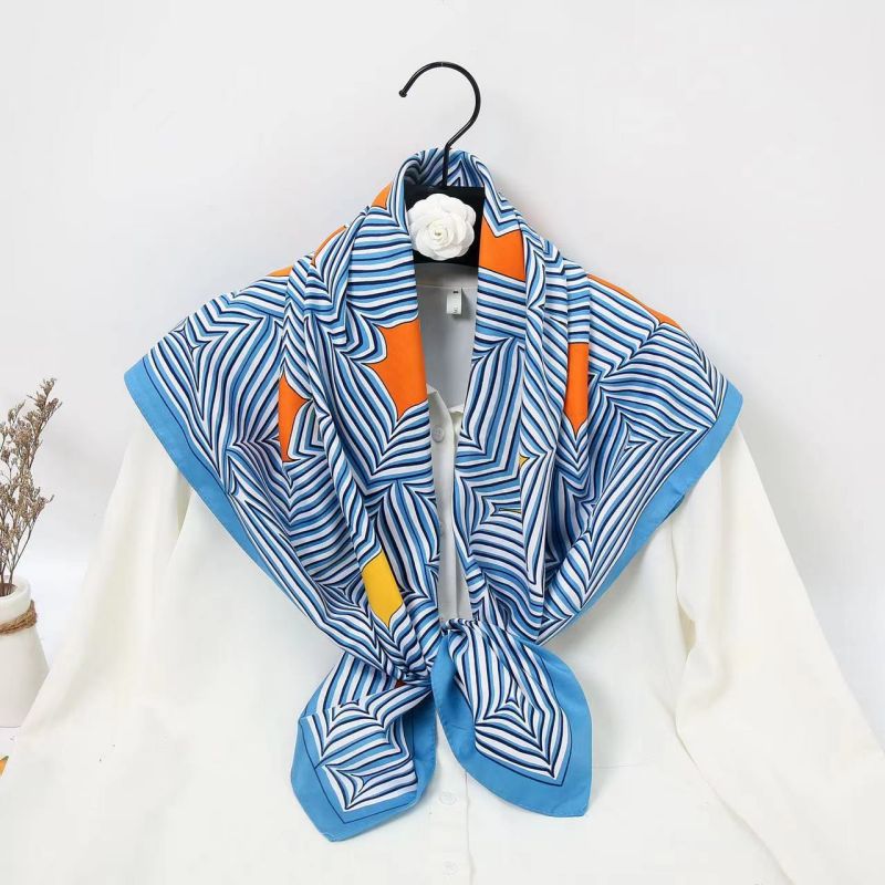 Syal Persegi 90cm Berkualitas  - Ascot Neck Scarf ulasan dan harga