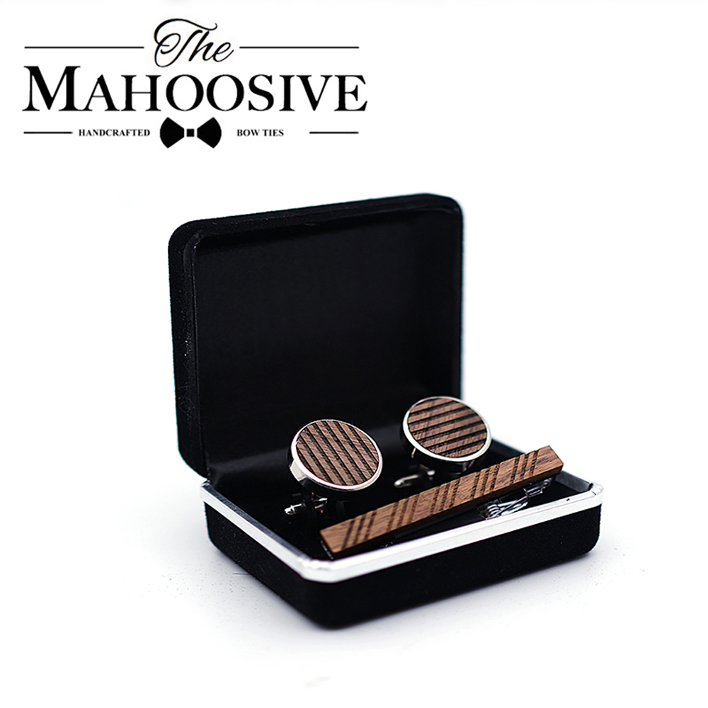Kualitas Tinggi Kayu Manset Da - Tie Bar Set Gift ulasan dan harga
