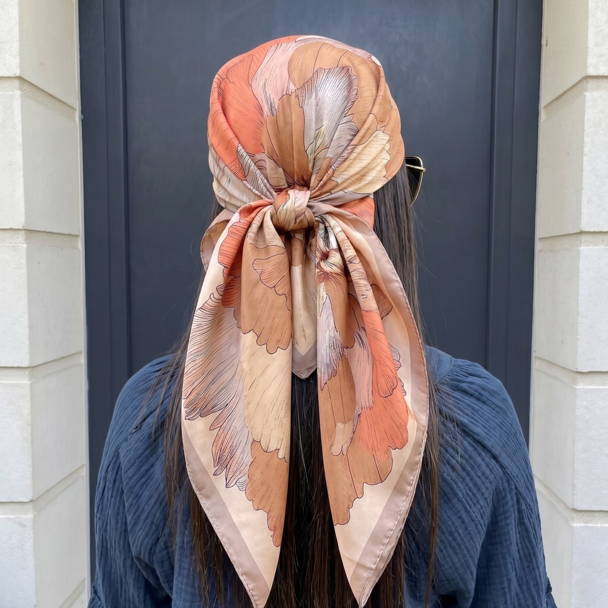 Syal Sutra Wanita, Bandana, Ke - Pashmina Wrap Large ulasan dan harga