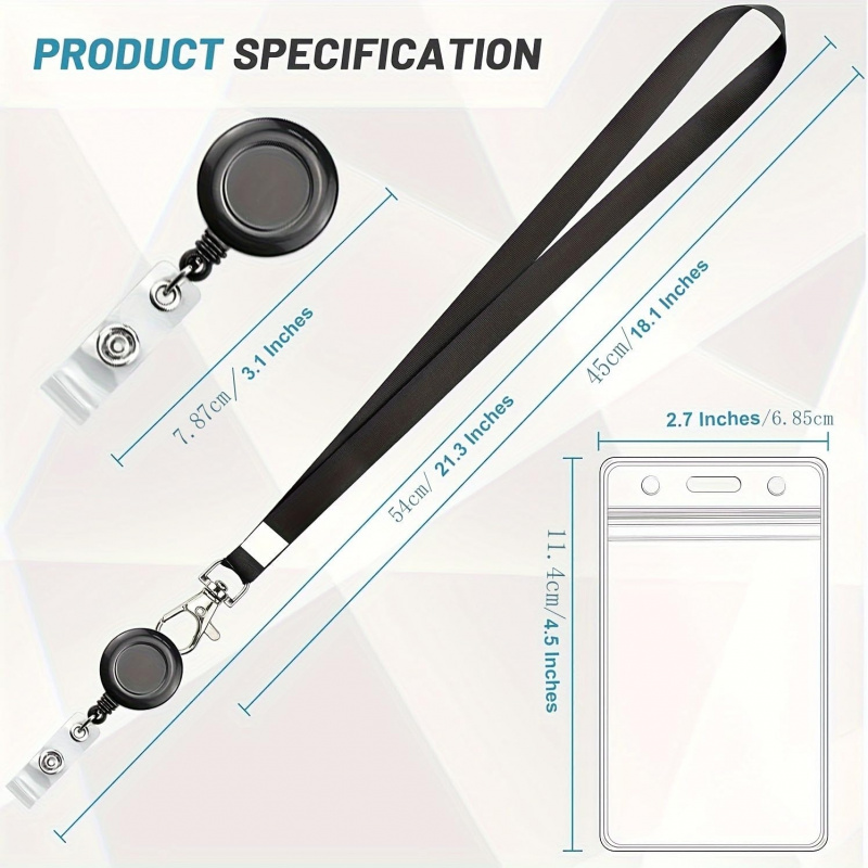 4 Buah Tali Lanyard Hitam Dapa - Lanyard Badge Holder ulasan dan harga