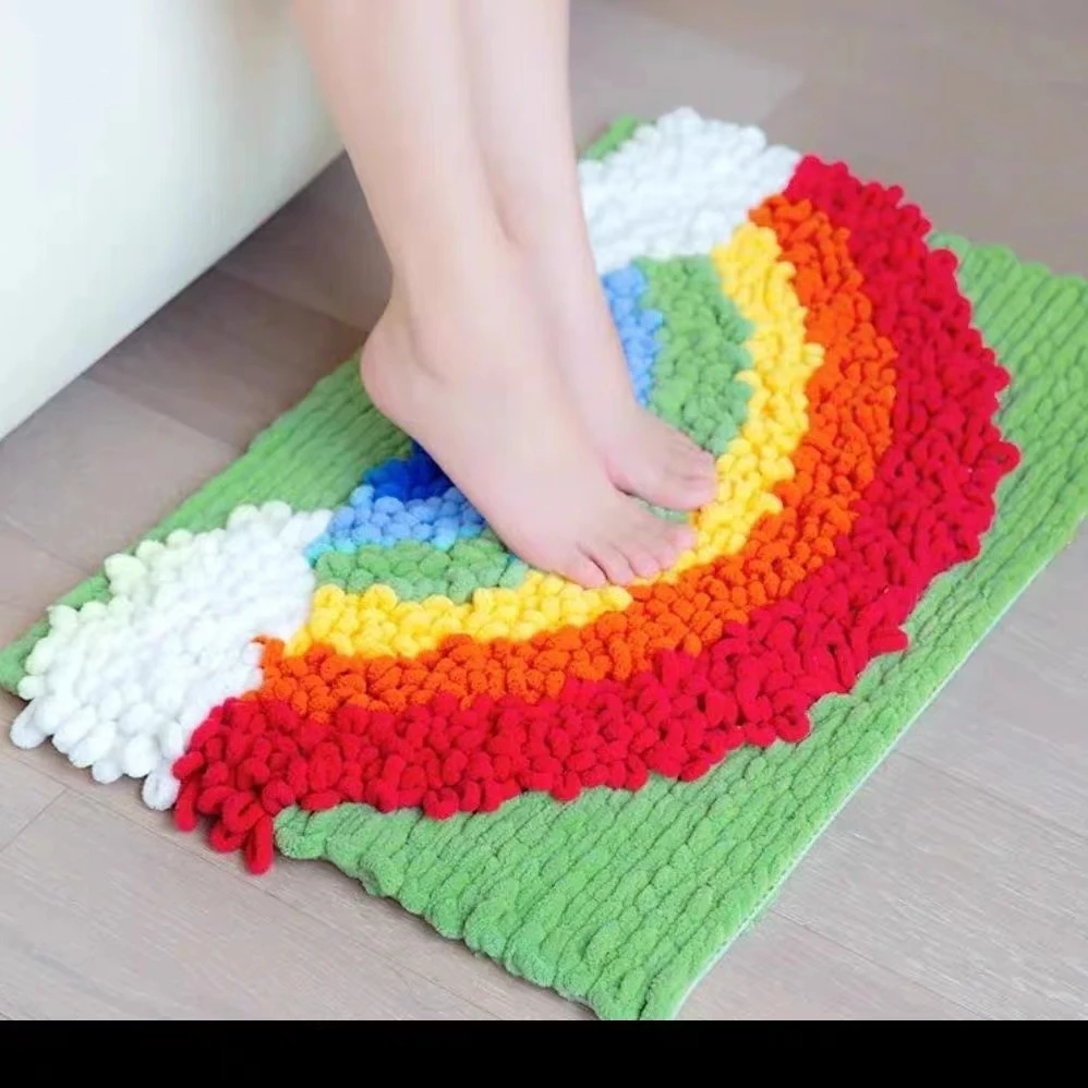 100g/bola jari Loop benang Puf - Woven Scarf Blanket ulasan dan harga