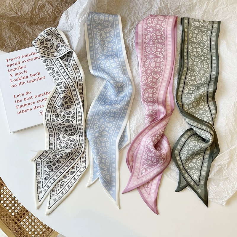 Set Seri Syal Satin Sutra Wani - Ascot Neck Scarf ulasan dan harga