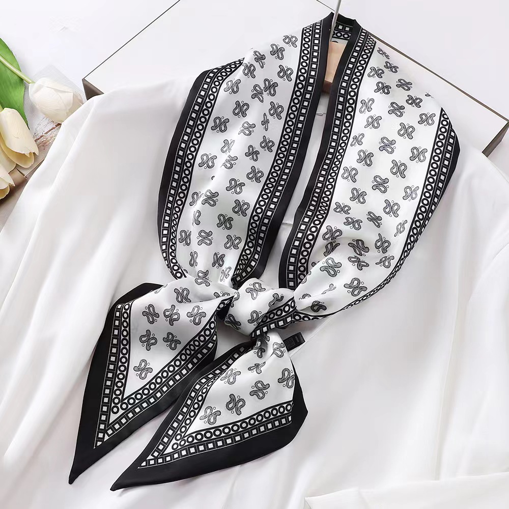 Syal Sutra Motif Zebra Mewah u - Silk Tie Striped ulasan dan harga