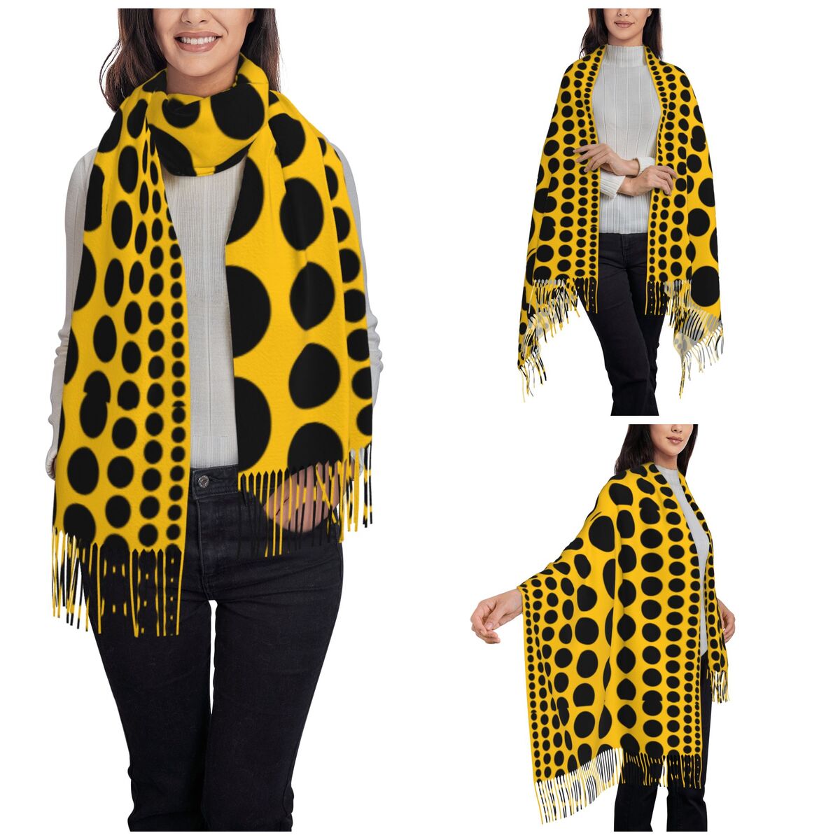 Syal Polka Dot tak terbatas un - Infinity Scarf Knit ulasan dan harga