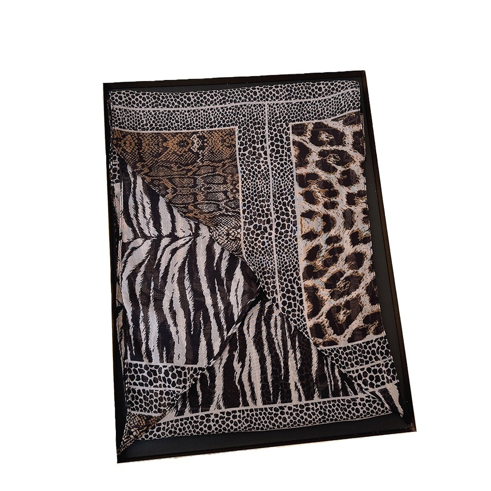 Syal Sutra Panjang Kecil Macan - Ascot Neck Scarf ulasan dan harga