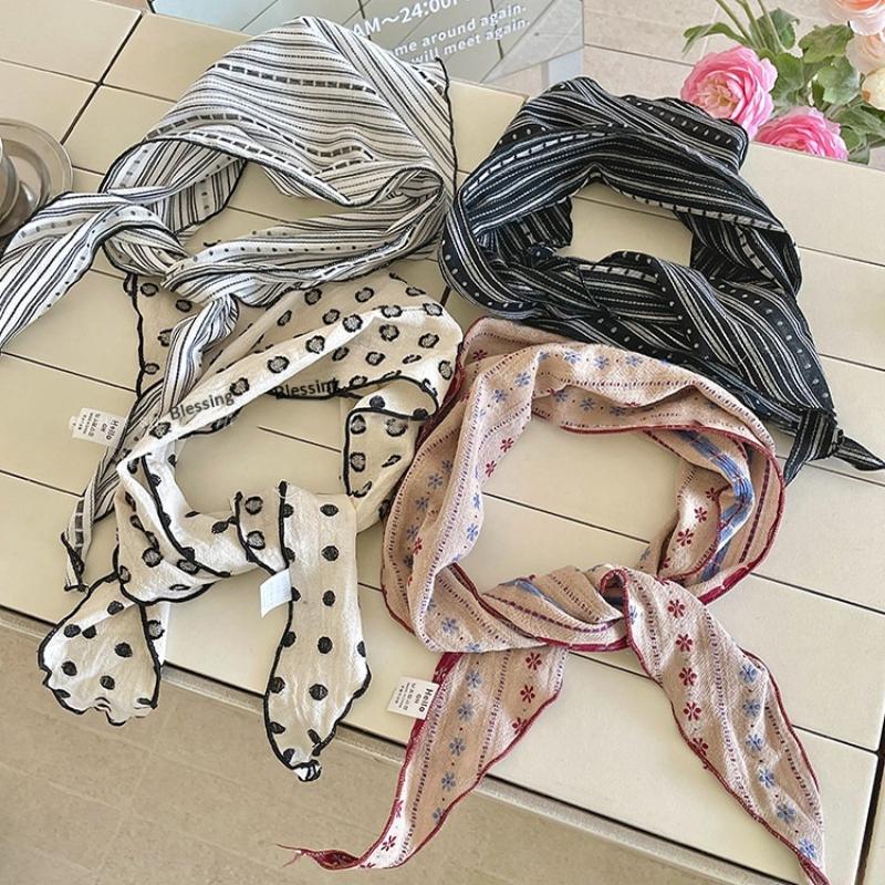 1 Buah Syal Segitiga Linen Kat - Bandana Cotton ulasan dan harga