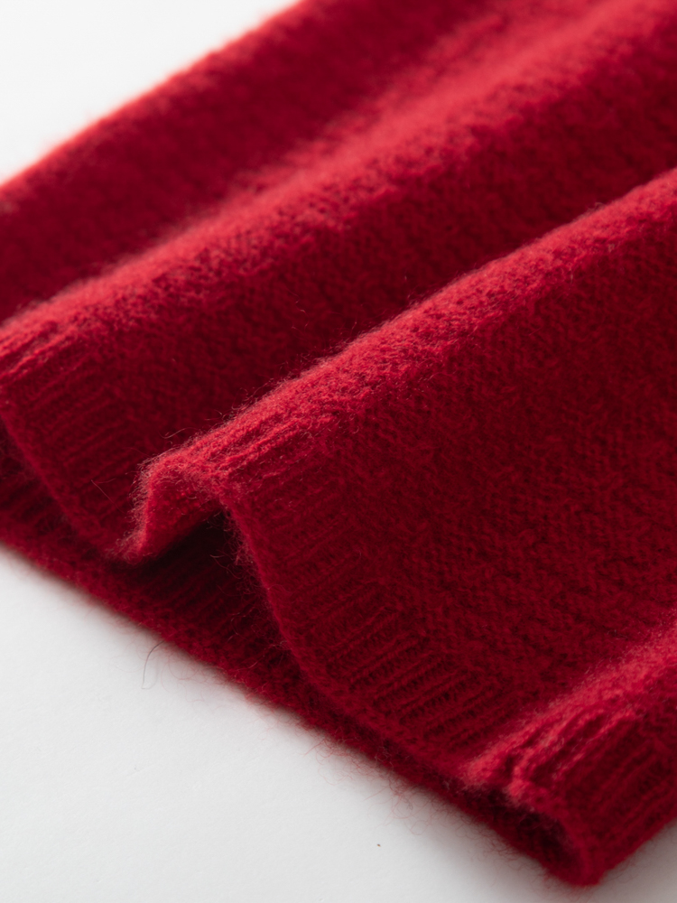 100% Kasmir Murni Rajutan Waff - Infinity Scarf Knit ulasan dan harga