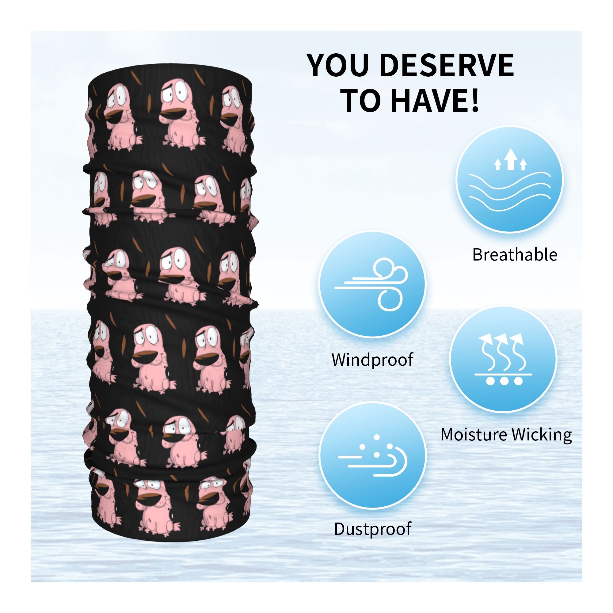 Penutup Kepala & Leher Motif K - Neck Warmer Tube ulasan dan harga