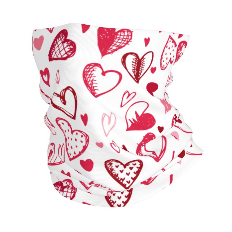 Bandana Hati Cinta Merah Muda  - Neck Warmer Tube ulasan dan harga