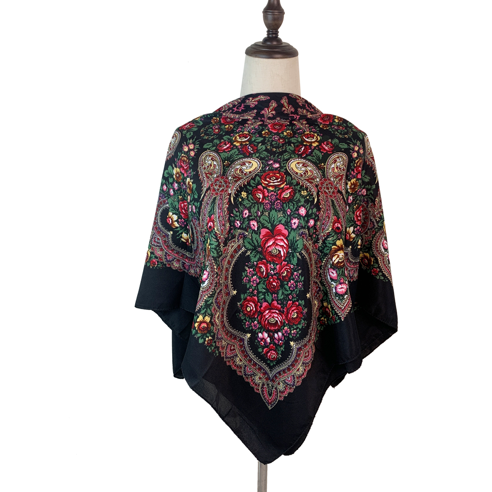 100*100cm syal persegi Rusia s - Bandana Cotton ulasan dan harga