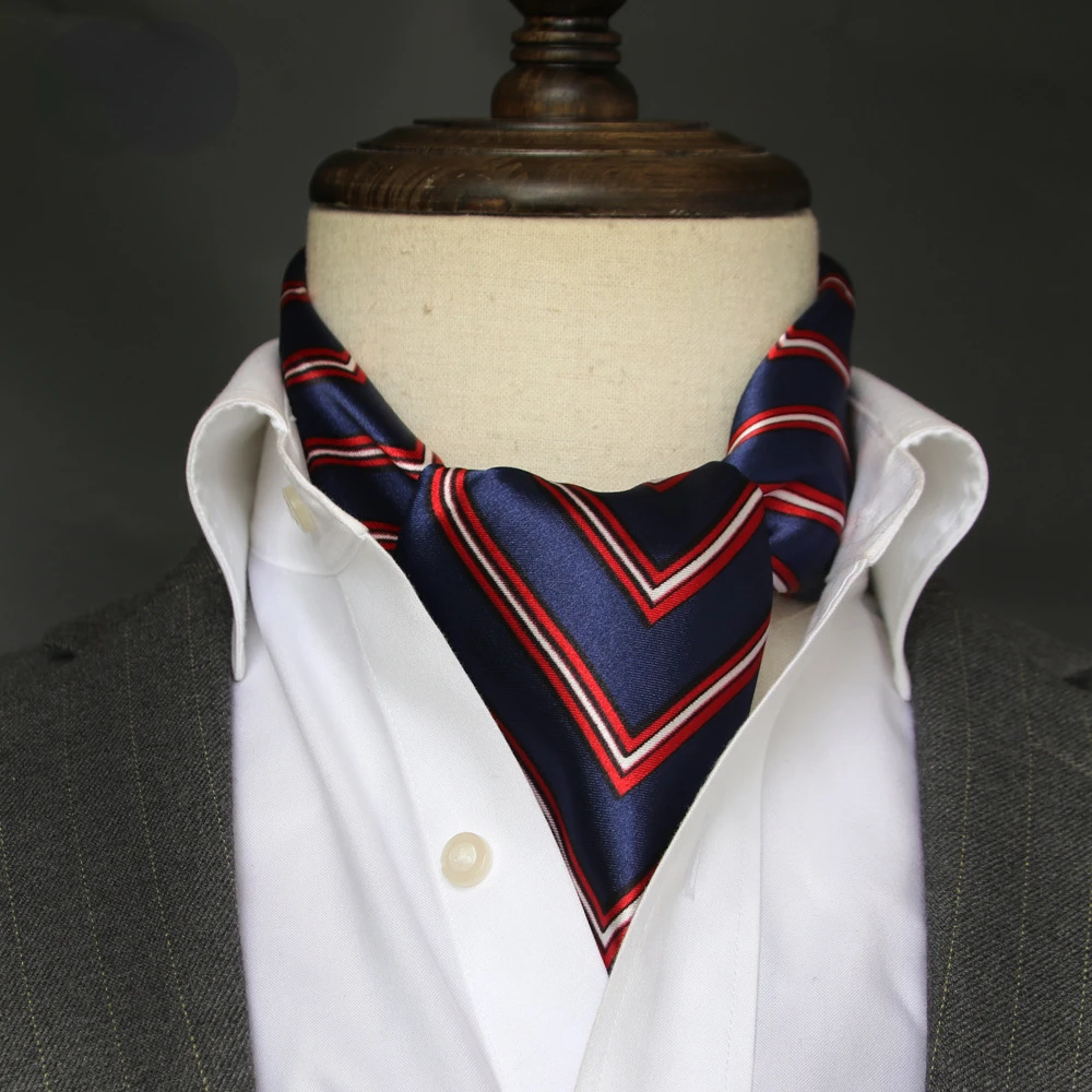 Syal sutra pria Inggris syal s - Ascot Neck Scarf ulasan dan harga