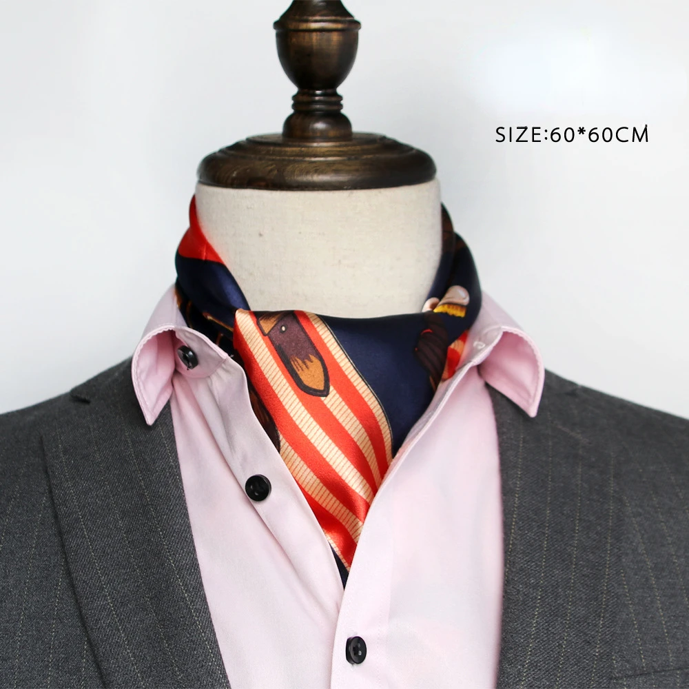 Syal sutra pria Inggris syal s - Ascot Neck Scarf ulasan dan harga