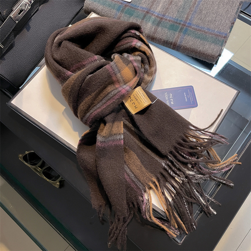 Syal Pria Wol Murni 100% Berku - Muffler Men Wool ulasan dan harga
