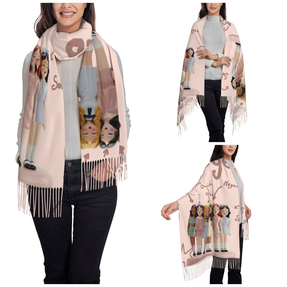 Katseye Kpop Idol Shawl Wrap W - Pashmina Wrap Large ulasan dan harga