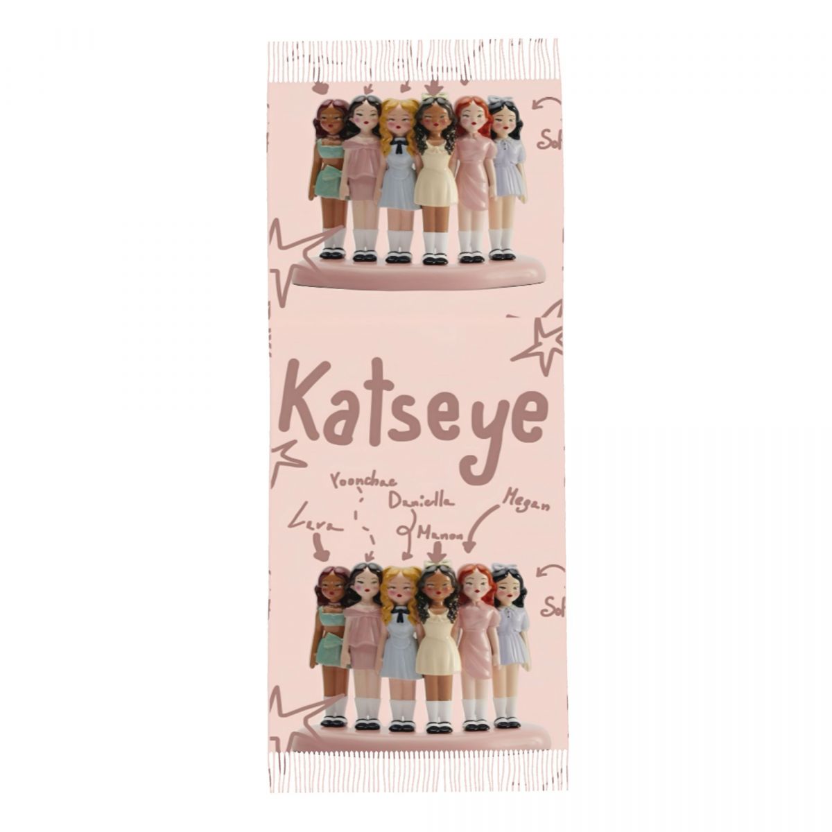 Katseye Kpop Idol Shawl Wrap W - Pashmina Wrap Large ulasan dan harga