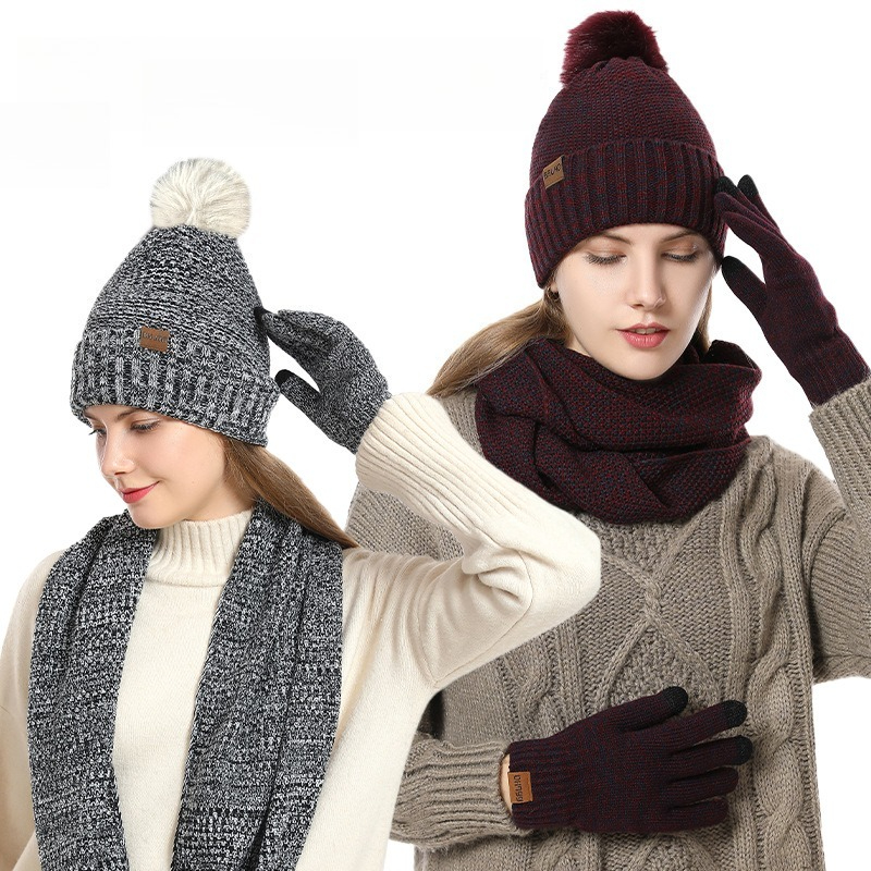 Set Rajutan Wanita Musim Dingi - Infinity Scarf Knit ulasan dan harga