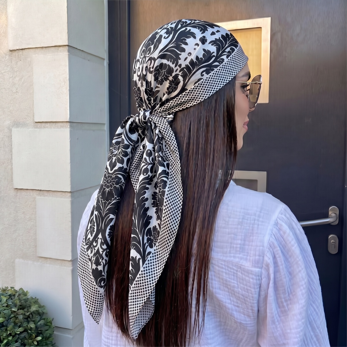 Syal Sutra Persegi Wanita Baru - Pashmina Wrap Large ulasan dan harga