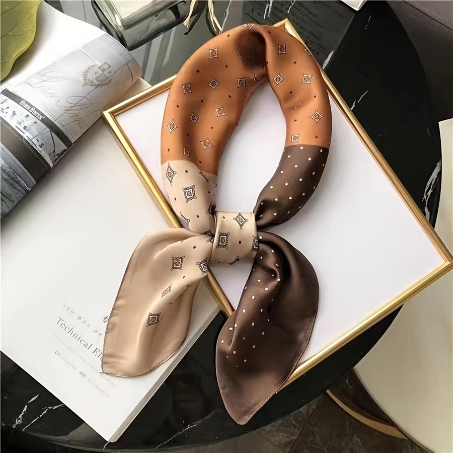 Syal Sutra Persegi Wanita Gamb - Scarf Silk Square ulasan dan harga