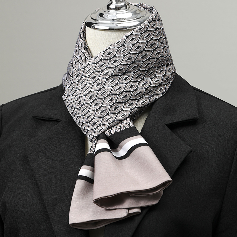 Syal Pria Imitasi Sutra, Syal  - Silk Neck Scarf ulasan dan harga