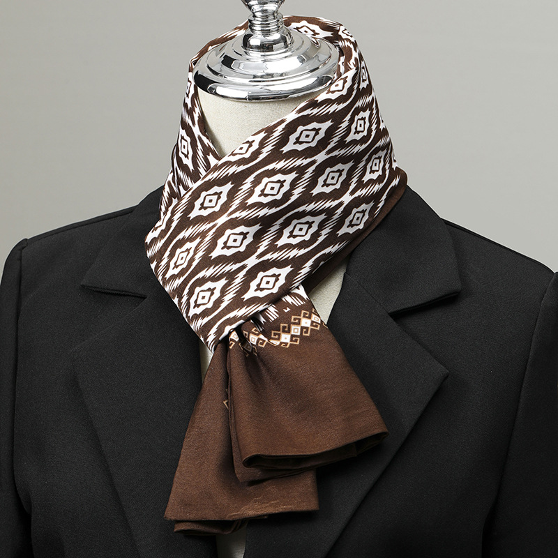 Syal Pria Imitasi Sutra, Syal  - Silk Neck Scarf ulasan dan harga