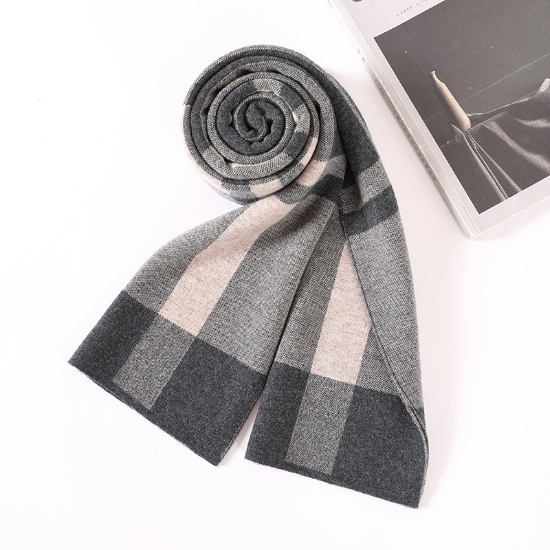 Syal Mewah Pria Musim Dingin S - Muffler Men Wool ulasan dan harga
