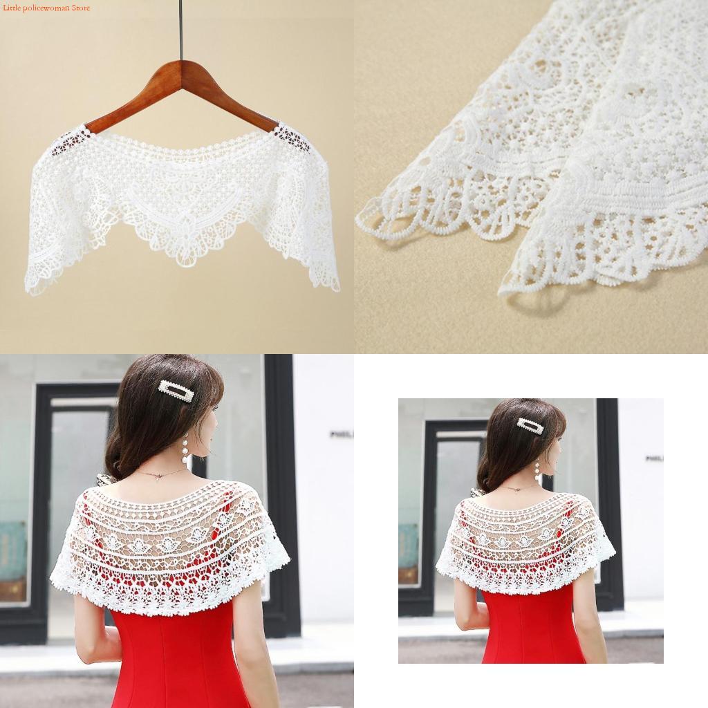 F92D Wanita Bordir Bunga Renda - Stole Wedding Shawl ulasan dan harga
