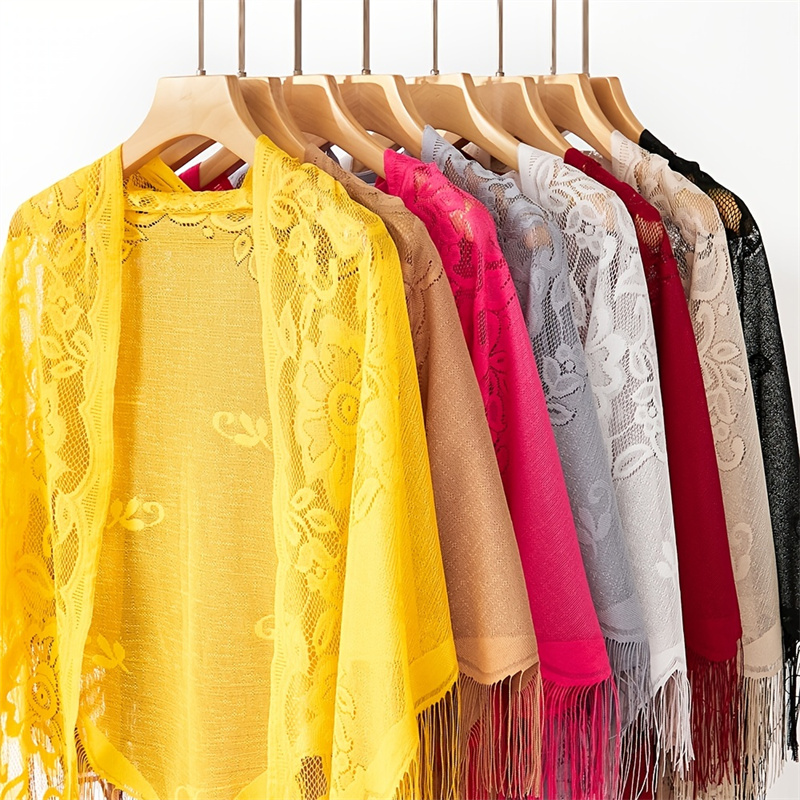 Syal renda bordir baru selenda - Stole Wedding Shawl ulasan dan harga