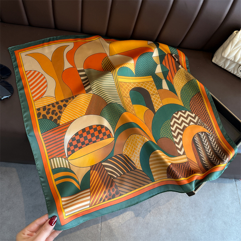 Syal Segi Empat Sutra Motif Ge - Silk Neck Scarf ulasan dan harga