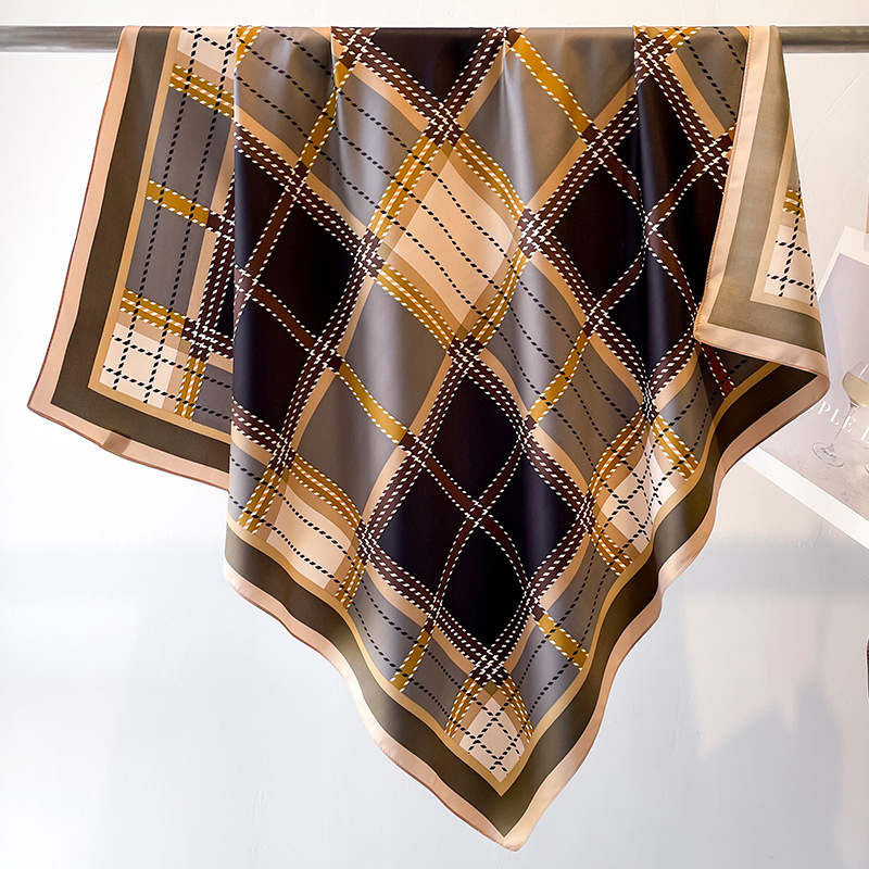 Syal persegi sutra twill motif - Silk Tie Striped ulasan dan harga