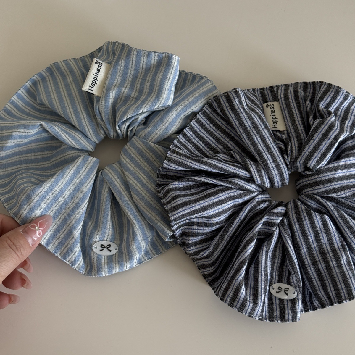 Korea Fashion Stripe Rambut Ka - Silk Tie Striped ulasan dan harga