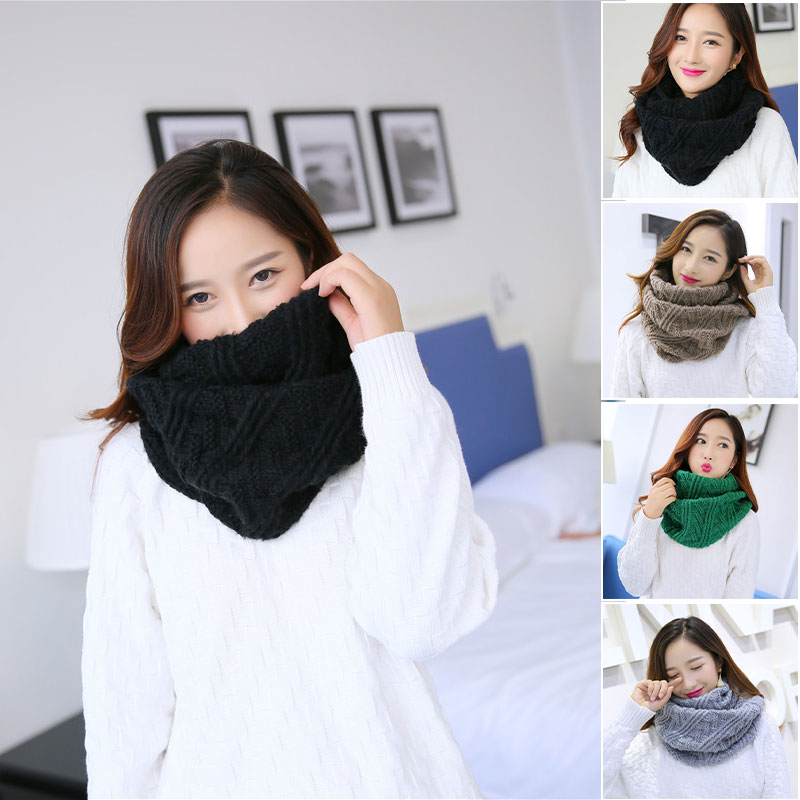 Syal rajut Chunky lembut unise - Infinity Scarf Knit ulasan dan harga