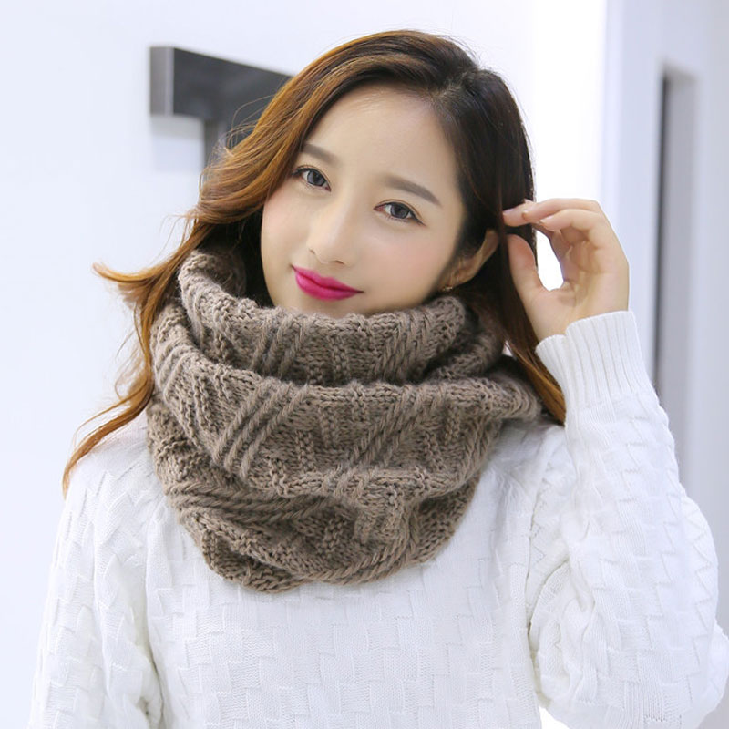 Syal rajut Chunky lembut unise - Infinity Scarf Knit ulasan dan harga